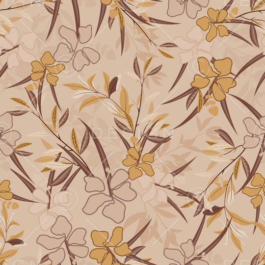 绿植树叶印花华亿平台图片