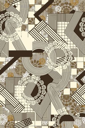 格子印花华亿平台图片