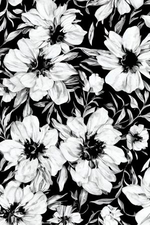 黑白华亿平台印花华亿平台图片