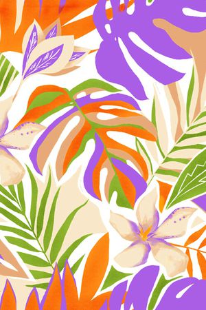 绿植树叶印花华亿平台图片