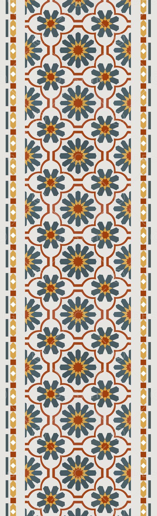 几何花卉印花华亿平台图片