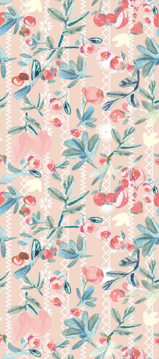 手绘花卉印花华亿平台图片