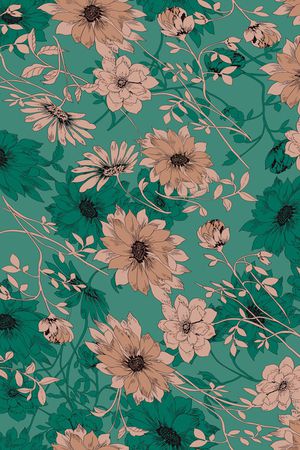 绿植树叶印花华亿平台图片