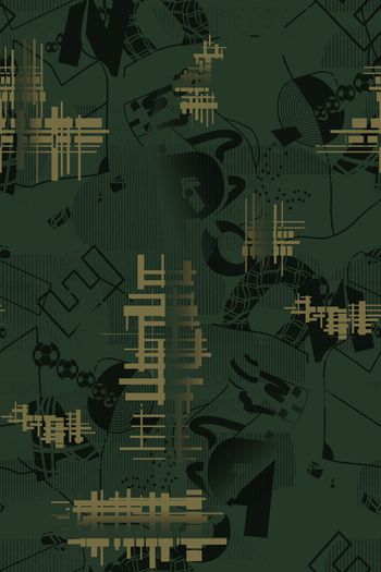 抽象印花华亿平台图片