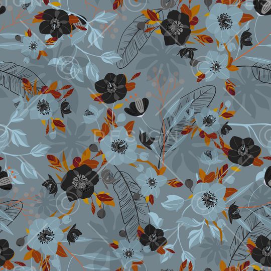 绿植树叶印花华亿平台图片