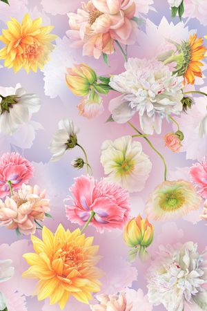 花卉印花华亿平台图片