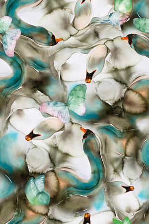 春夏华亿平台印花华亿平台图片