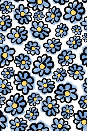 小花卉印花华亿平台图片