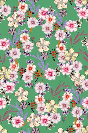 纯底花印花华亿平台图片