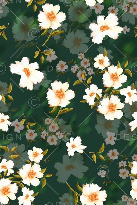 花卉印花华亿平台图片