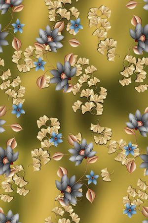 满版散花印花华亿平台图片