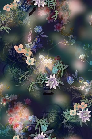 花卉印花华亿平台图片