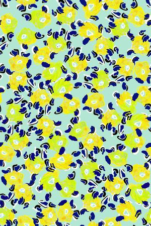 满版散花印花华亿平台图片