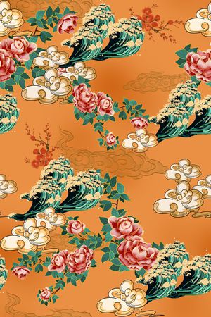 花卉印花华亿平台图片