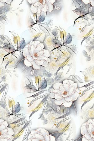 满版散花印花华亿平台图片