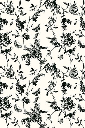 清爽底花卉印花华亿平台图片