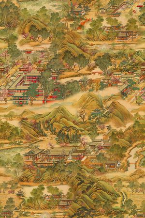 旗袍印花华亿平台图片