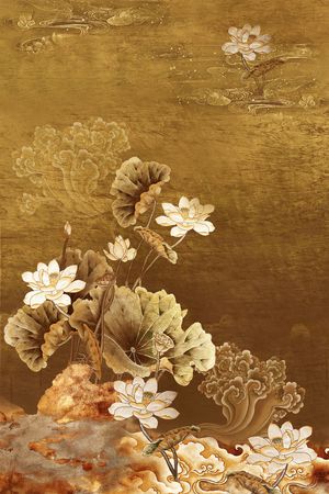 荷花印花华亿平台图片