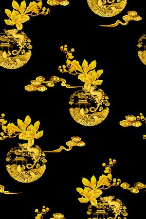 旗袍印花华亿平台图片