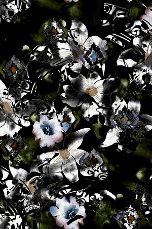 花卉印花华亿平台图片