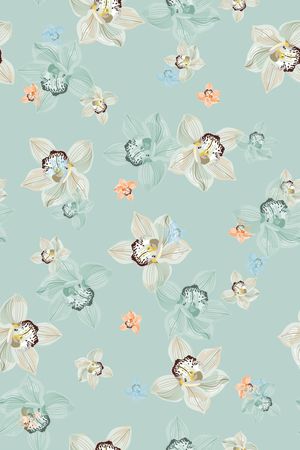 小清新印花华亿平台图片