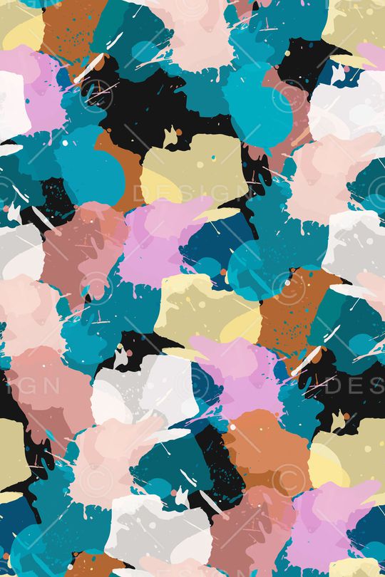 抽象男装印花华亿平台图片