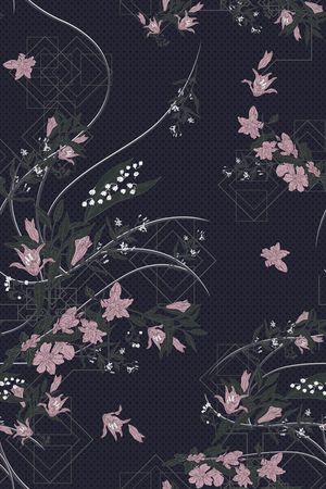 几何印花华亿平台图片