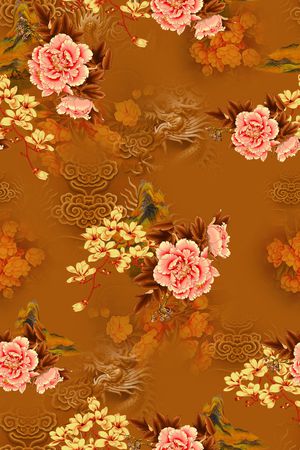 旗袍印花华亿平台图片