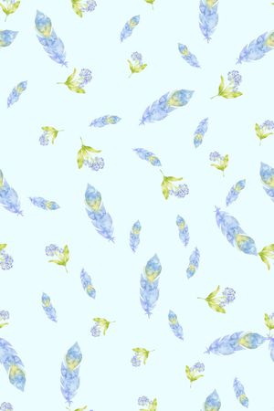 羽毛印花华亿平台图片