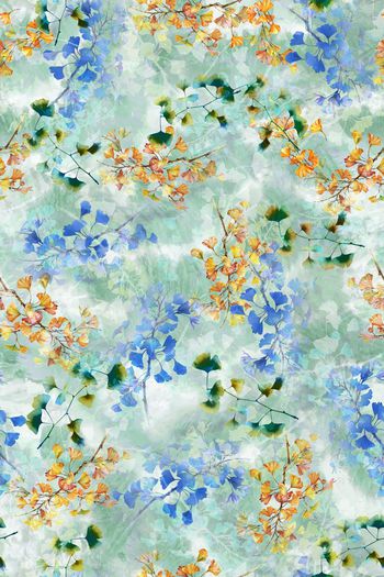 满版花卉印花华亿平台图片