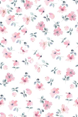 清爽底花卉印花华亿平台图片