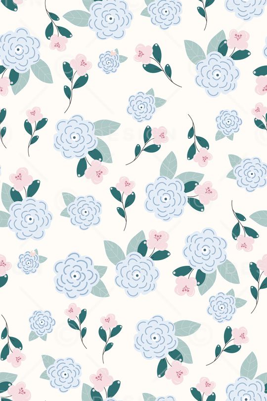 清爽底花卉印花华亿平台图片