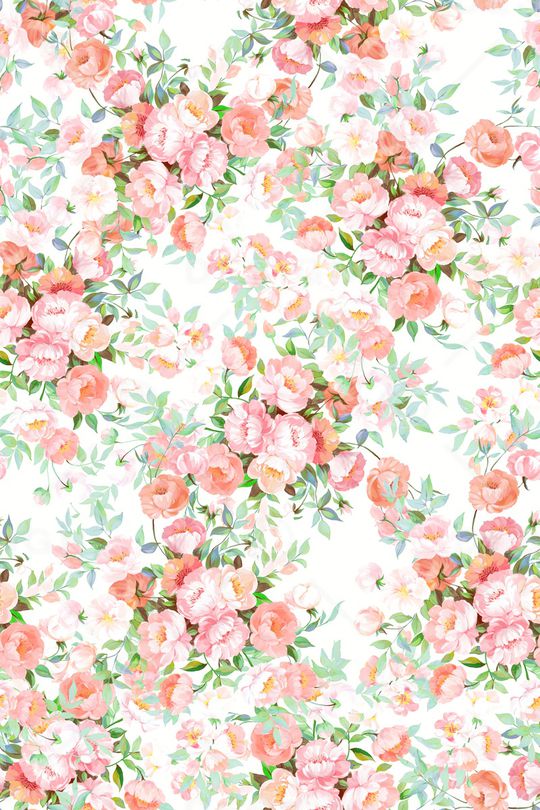 清爽底花卉印花华亿平台图片