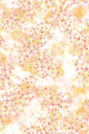 清爽底花卉印花华亿平台图片