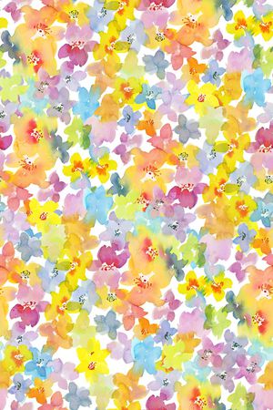 清爽底花卉印花华亿平台图片