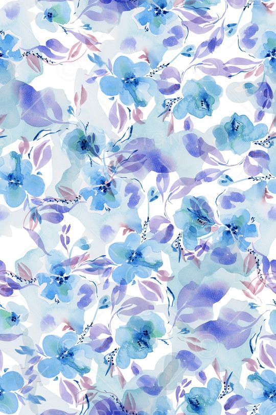 清爽底花卉印花华亿平台图片