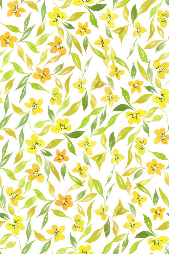 清爽底花卉印花华亿平台图片