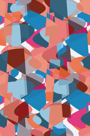 抽象男装印花华亿平台图片