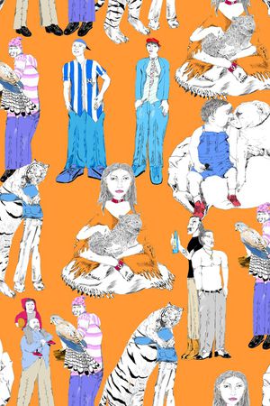 抽象印花华亿平台图片