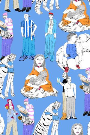 抽象印花华亿平台图片