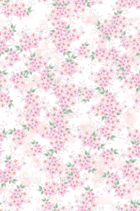 清爽底花卉印花华亿平台图片