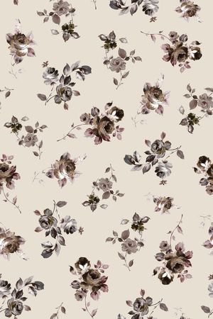 手绘花卉印花华亿平台图片