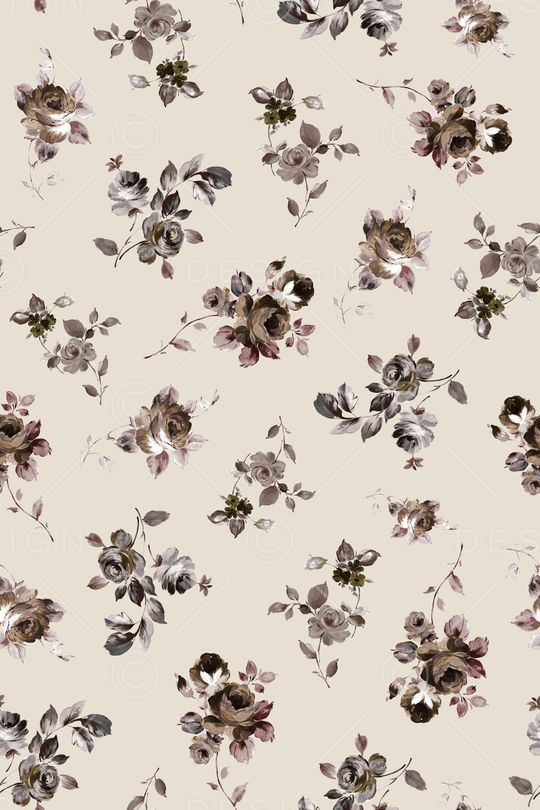 手绘花卉印花华亿平台图片