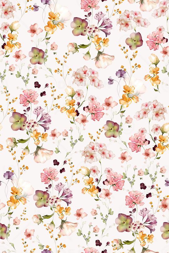 清爽底花卉印花华亿平台图片