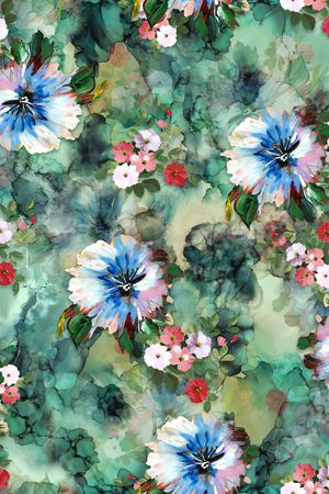 水彩印花华亿平台图片