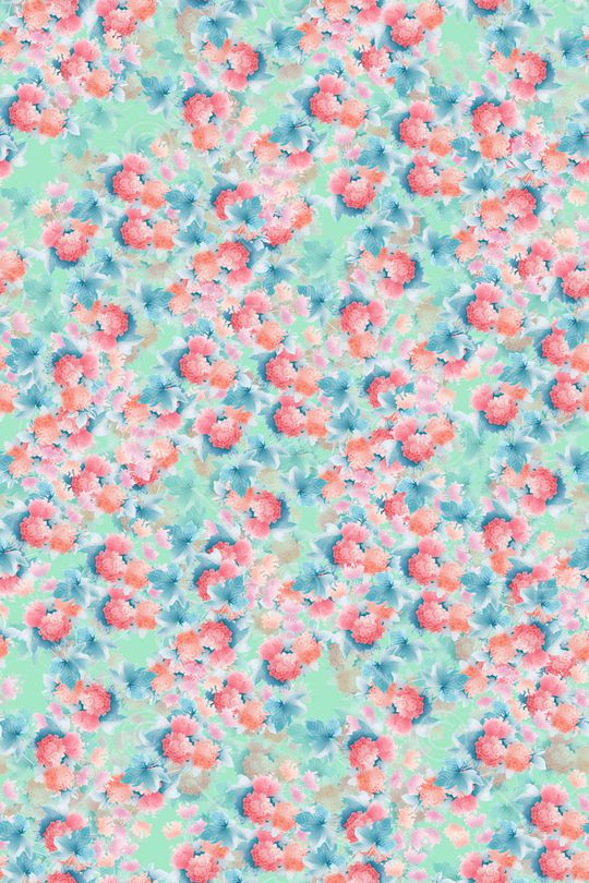 春夏华亿平台印花华亿平台图片