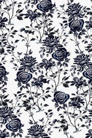 清爽底花卉印花华亿平台图片