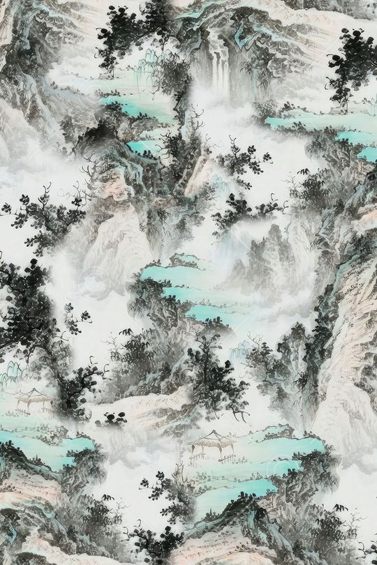 中国风印花华亿平台图片