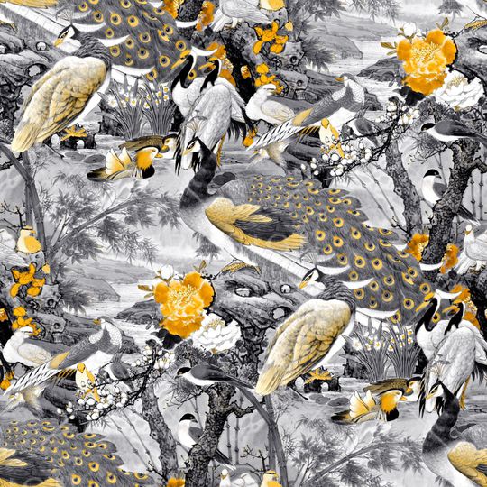 牡丹印花华亿平台图片