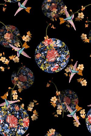 绿植树叶印花华亿平台图片